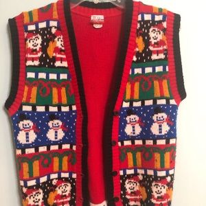 Christmas knitted sweater / vest